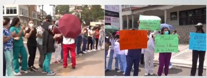 Protestas de estudiantes medicina