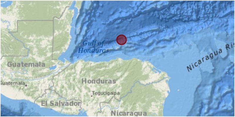 sismo hoy en Roatán