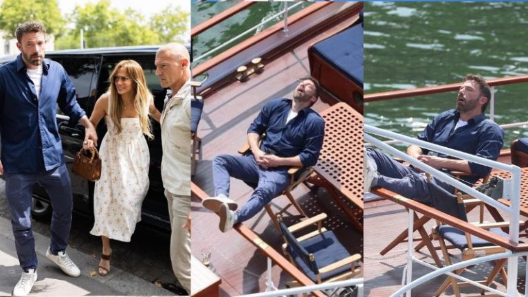 Ben Affleck durmiendo en luna de miel