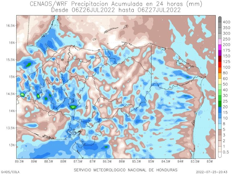 lluvias eléctricas en el país