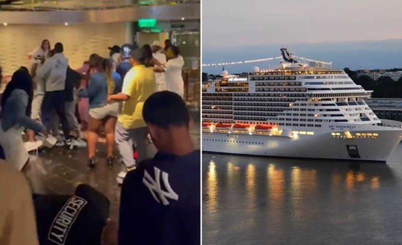 Pelea en crucero