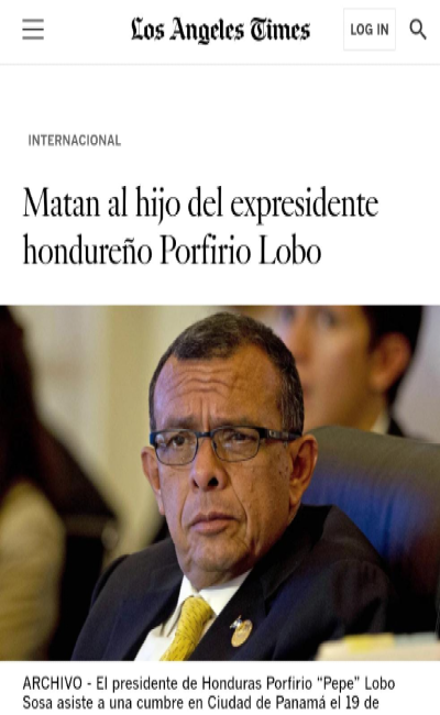 prensa internacional hijo Pepe Lobo