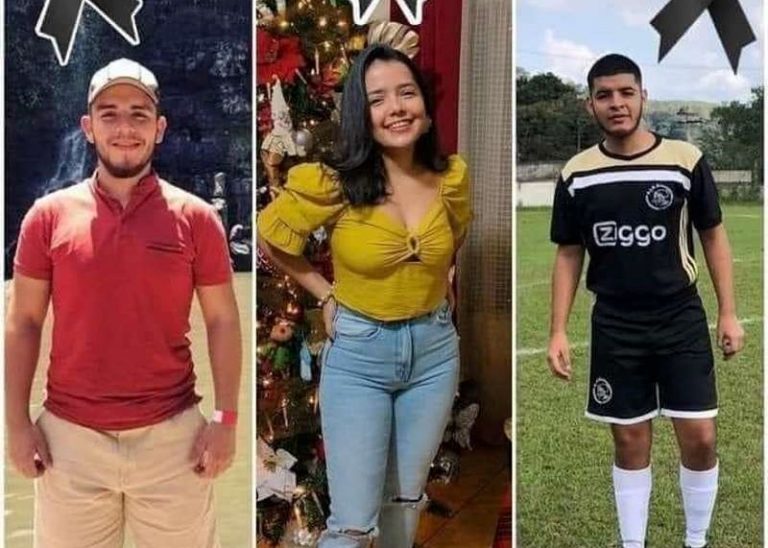 velatorio de jóvenes muertos en tráiler
