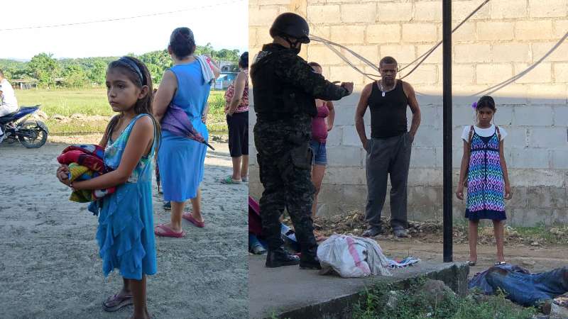 Niños que les mataron el papá en La Lima