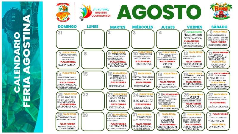 Actividades por la feria en La Lima.