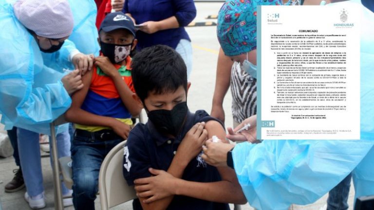 dosis de refuerzos a niños
