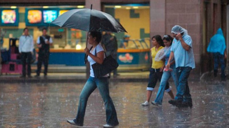 Lluvias leves regiones país clima