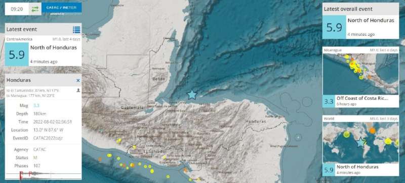 temblor de hoy en sps