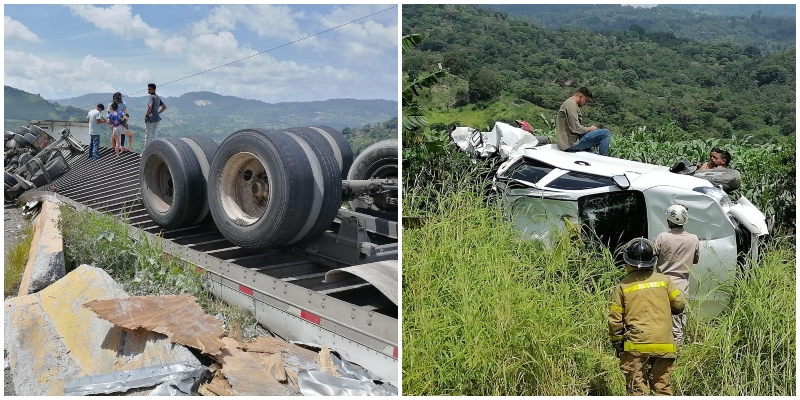 accidente en Copán