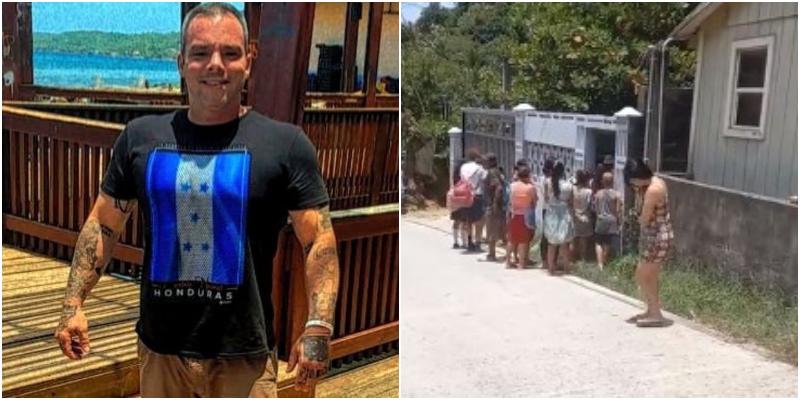 extranjero muerto en Roatán