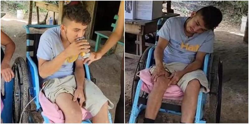 joven queda paralítico en Copán
