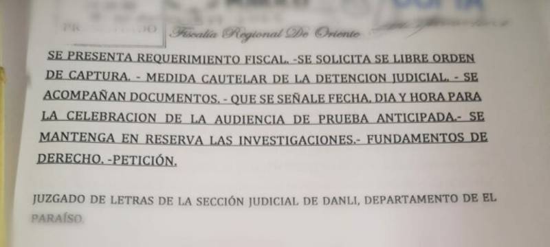 Requerimiento fiscal