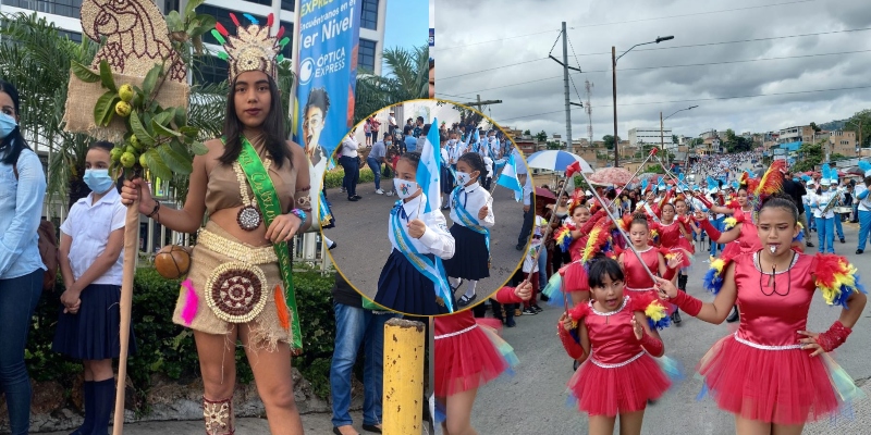 desfiles fotos patrios Tegucigalpa