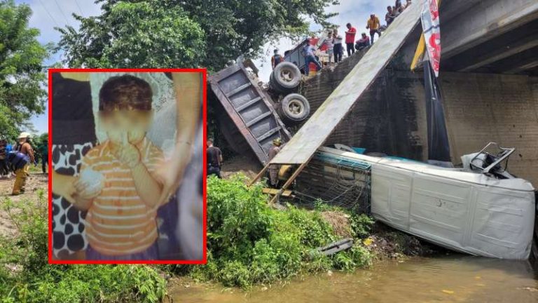 Niño que murió en accidente