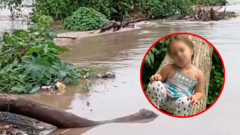 Niña arrastrada por corriente Cofradía