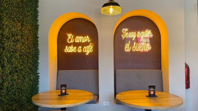 En Cafetini tienen spots perfectos para las fotografías.