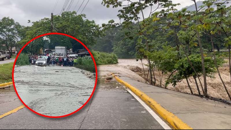 Algunos tramos se encuentran cubiertos por el agua.