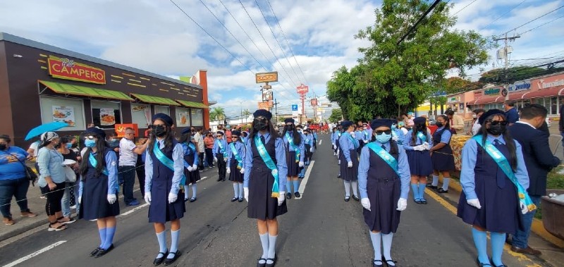 desfiles patrios Honduras 2022