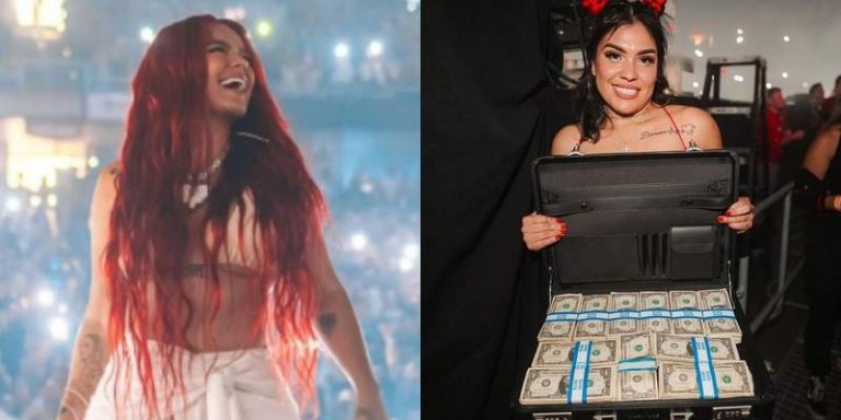 La maleta fue por su participación en un en un show.