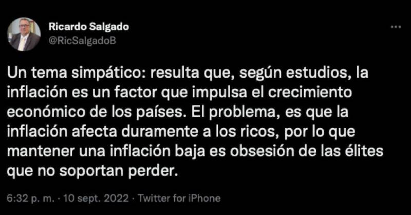 El tweet que inició la polémica. 