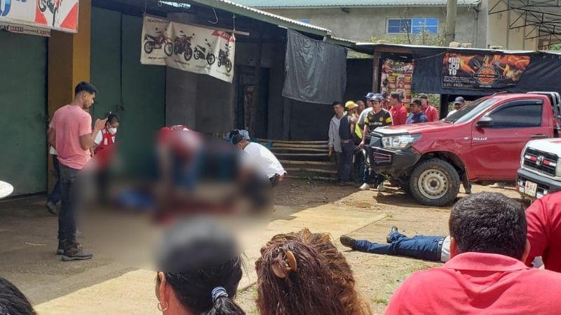 matan dos hombre en Olancho