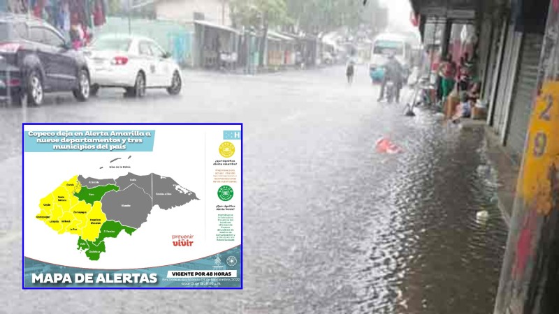 alerta amarilla luvias en honduras