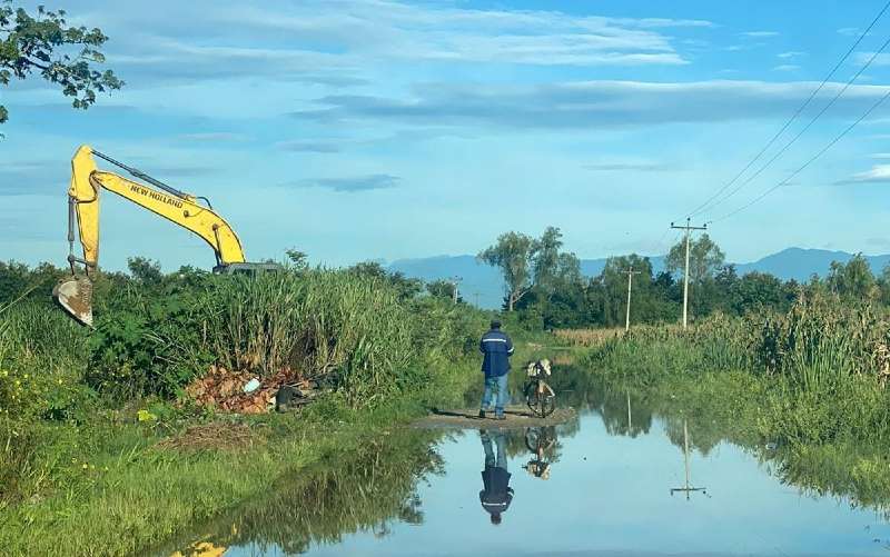 En los campos bananeros la situación es alarmante cada que llueve.