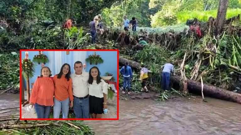 Familia arrastrada por corriente en Yojoa