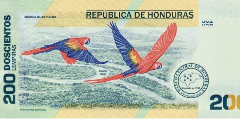 BILLETE FALSO DE 200 LEMPIRAS (2)