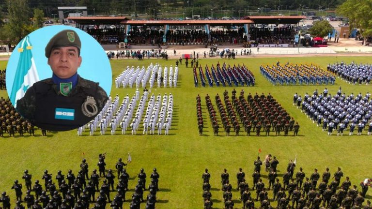 Minuto de silencio militar en río danto