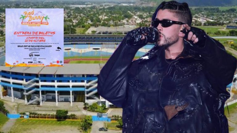 entrega de boletos del concierto de Bad Bunny