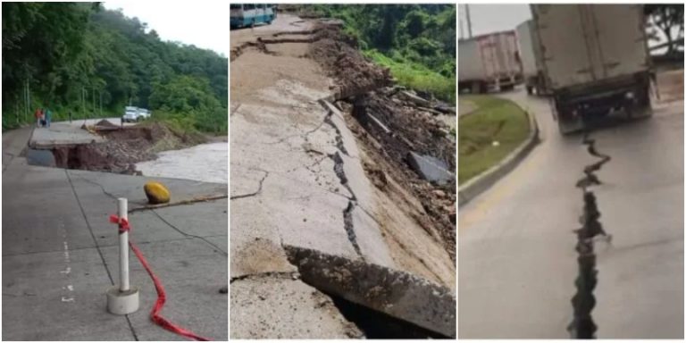 Daño carretera Copán
