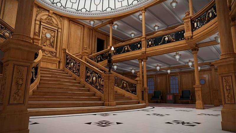 Interior del Titanic madera hondureña