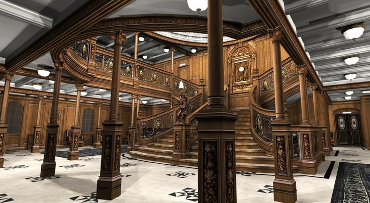 Así era el interior del Titanic.