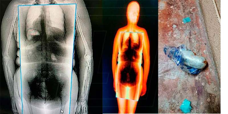 Llevar la droga en partes intimas es lo que las autoridades más reportan.