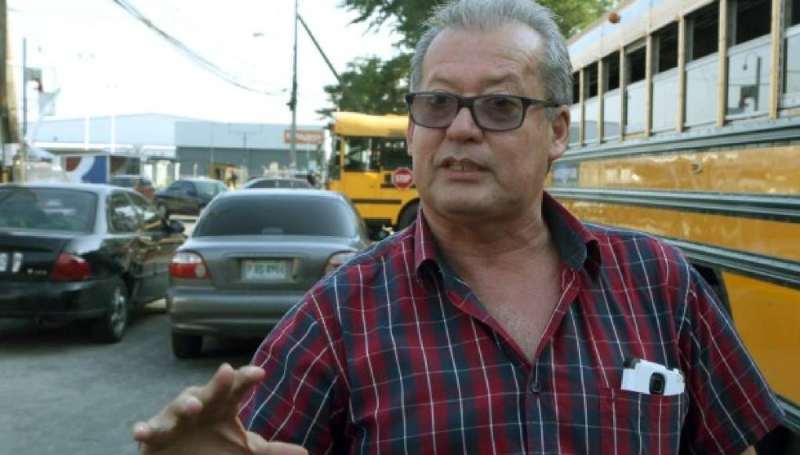 Don Nelson Fernández, dirigente del transporte.