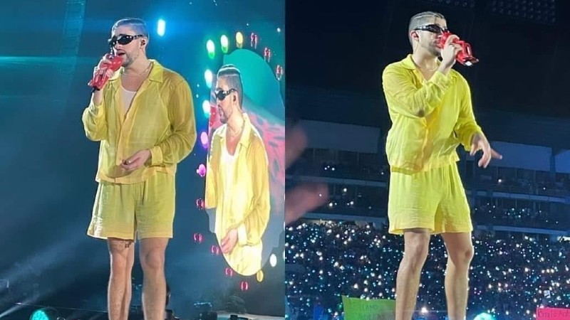 Pareja boletos concierto Bad Bunny