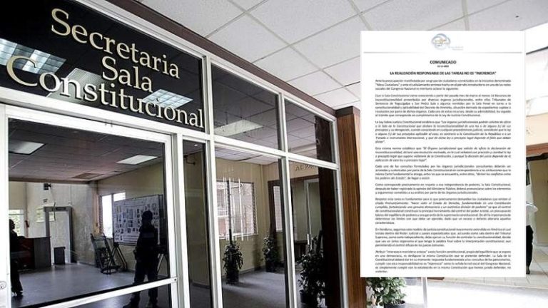 Sala constitucional sobre amnistía