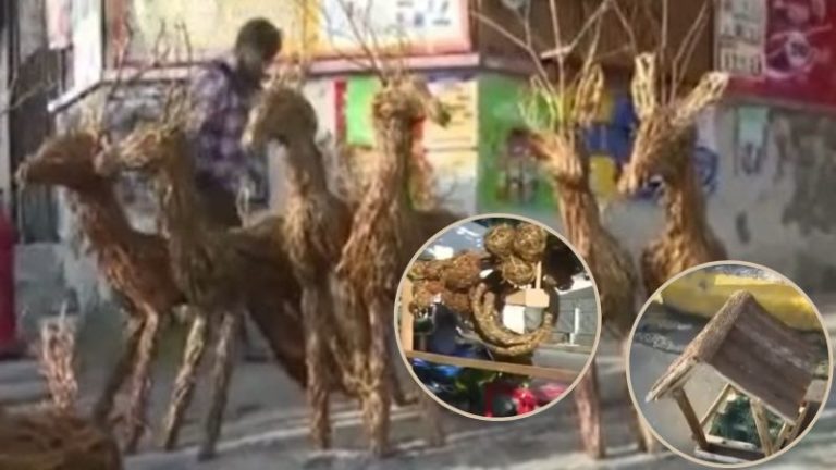 adornos de Navidad en mercados