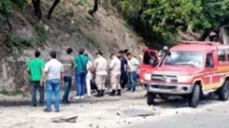 incendio por choque de rastra en El Carrizal