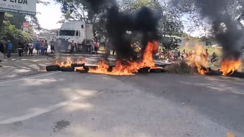 liberan carretera CA-4 tras protesta