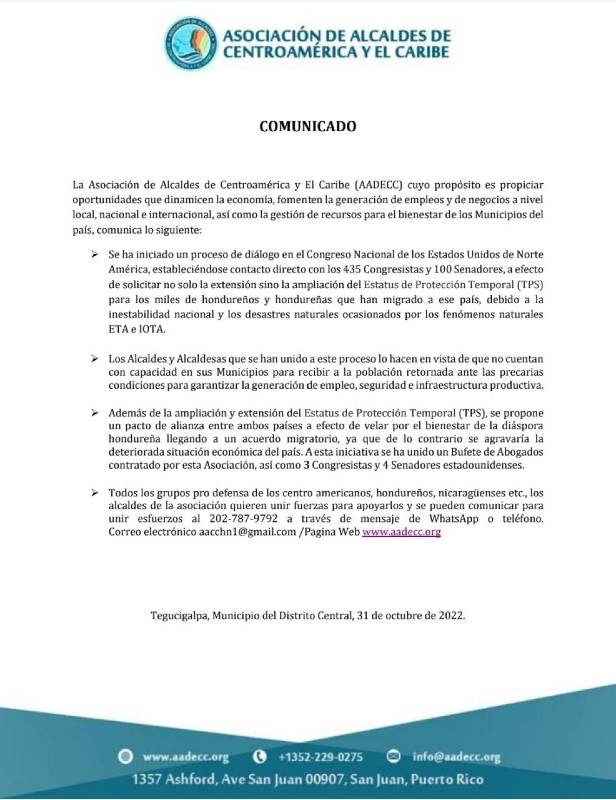 TPS COMUNICADO