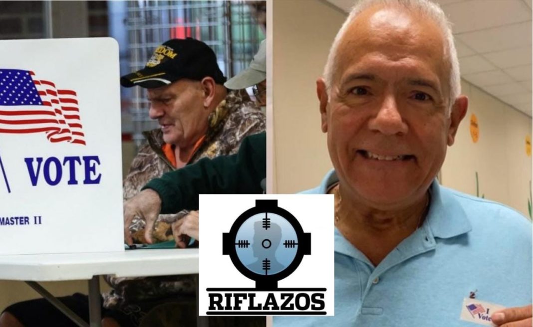 Óscar Álvarez votó en EEUU