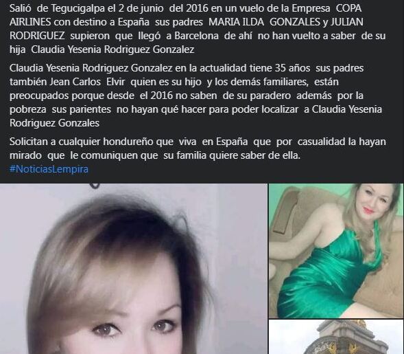 joven desaparecida