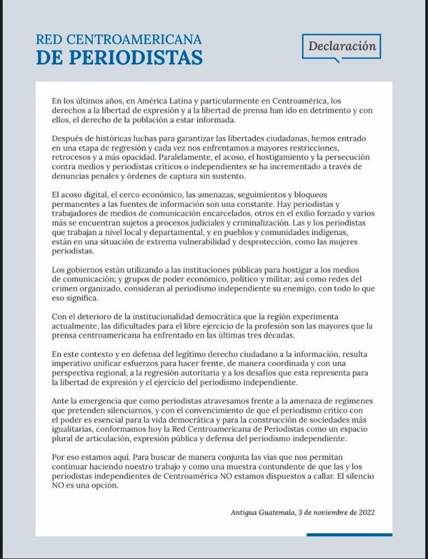 Red Centroamericana de Periodistas 