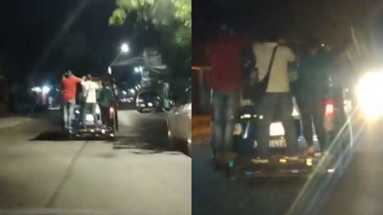 Hondureños atrás de rapidito