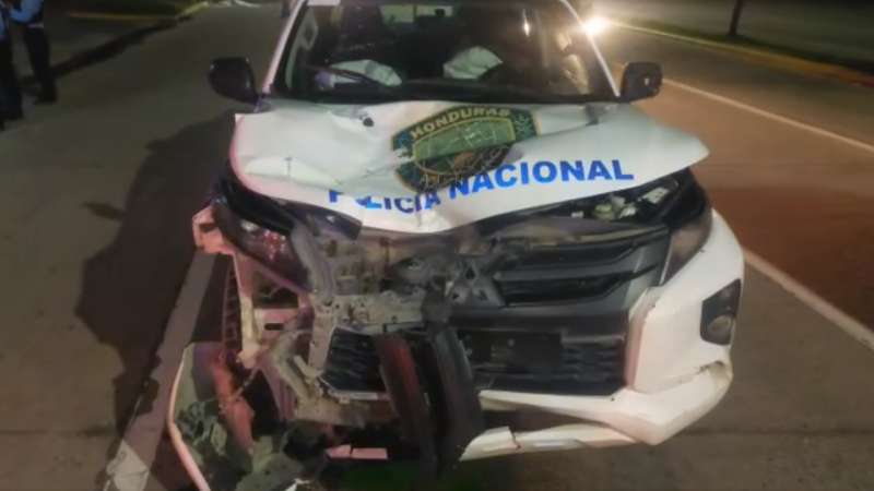 Motociclista atropellado por patrulla
