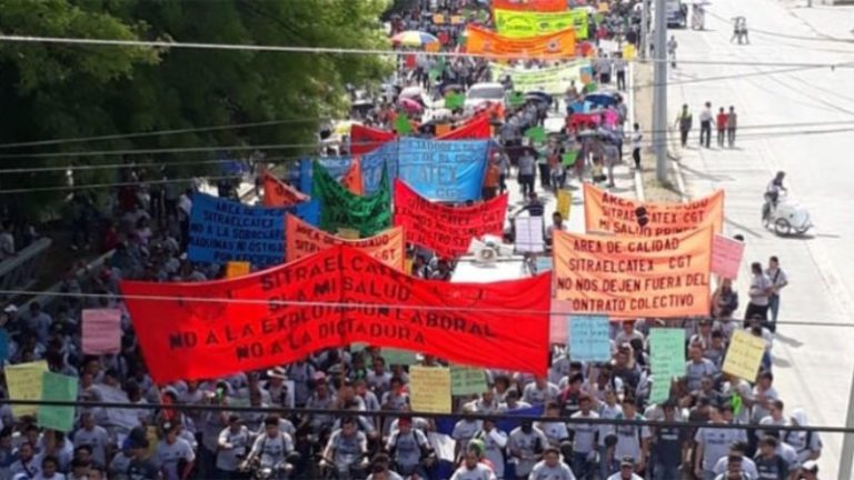 Obreros exigen ajuste salarial