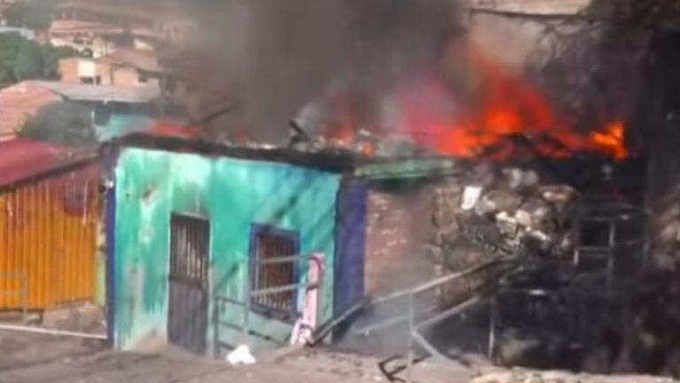 incendio en barrio San Pablo