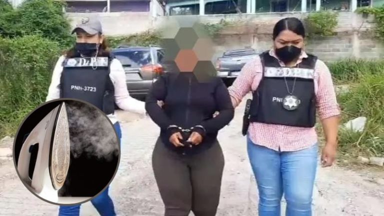 mujer quemó a hija con plancha
